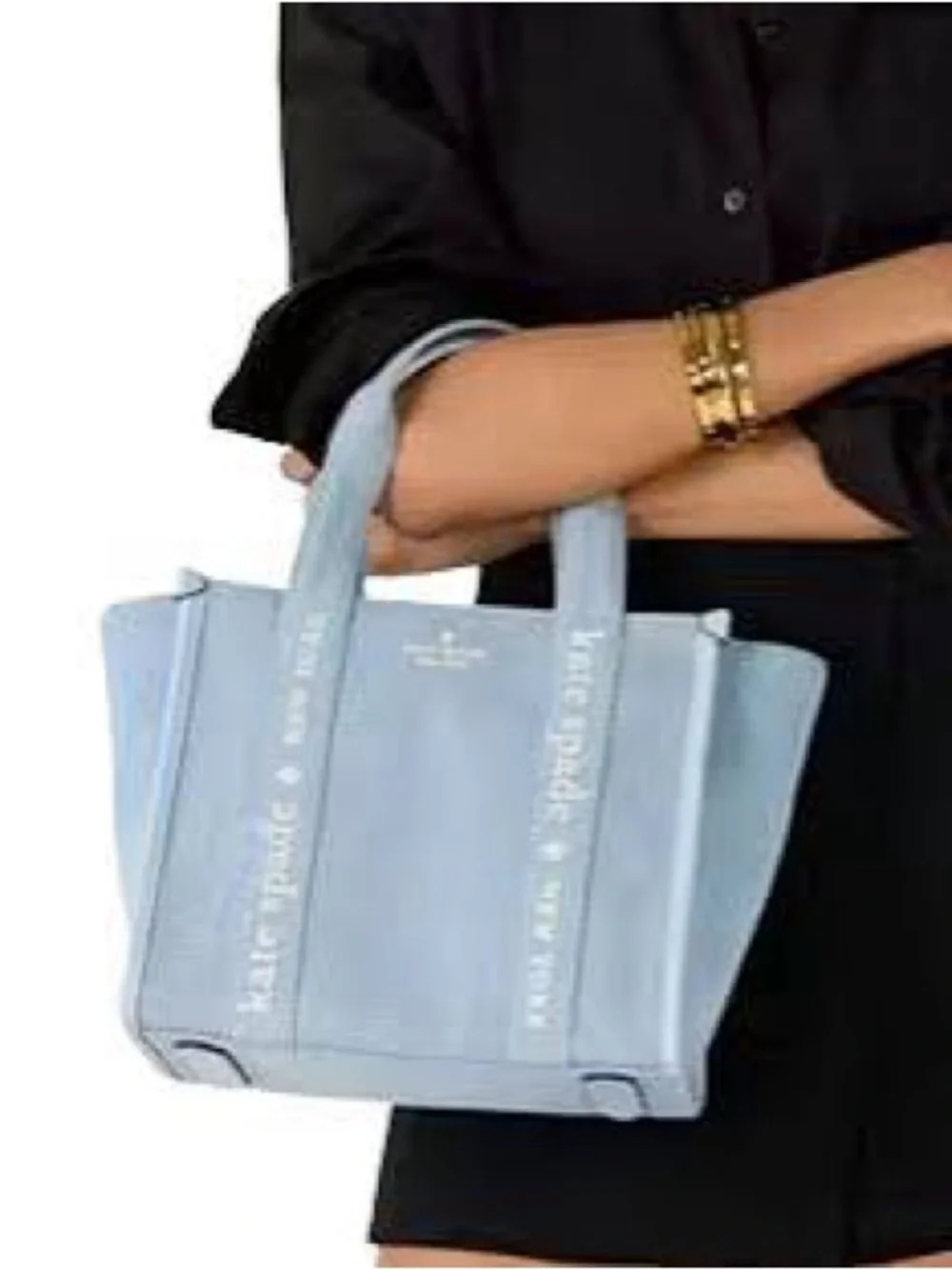 kate spade Denim Blue Tote with Logo Detail